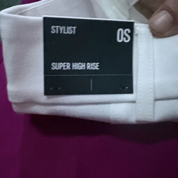 Express Women's Trousers Trio - Magenta, White, Beige 2 NWT 1 New w/o Tags 0S - Picture 4 of 6